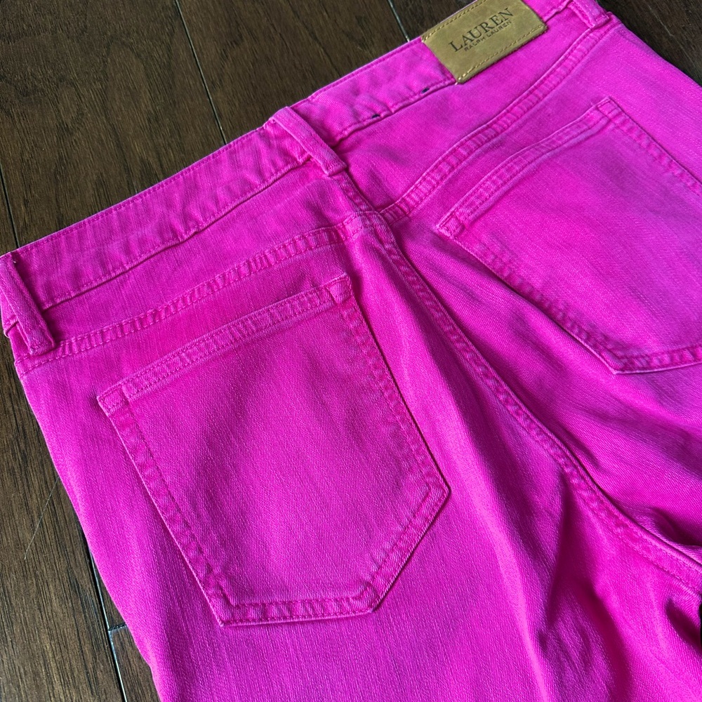 Ralph Lauren Bright Pink Skinny Jeans - Picture 6 of 7